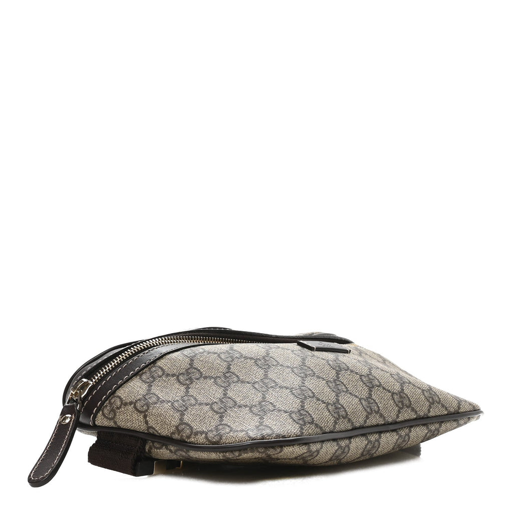 Gucci GG Supreme Monogram Belt Bag Dark Brown