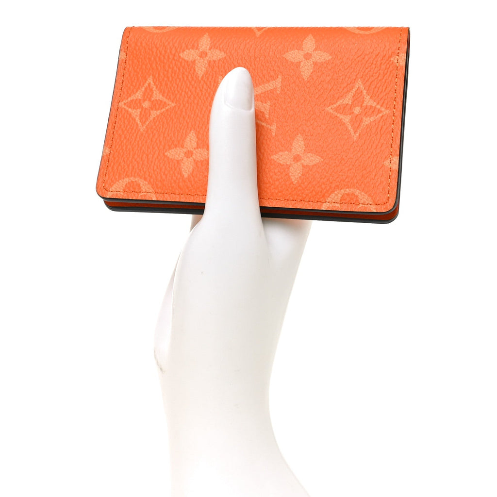 Louis Vuitton Taigarama Pocket Organizer NM Tangerine