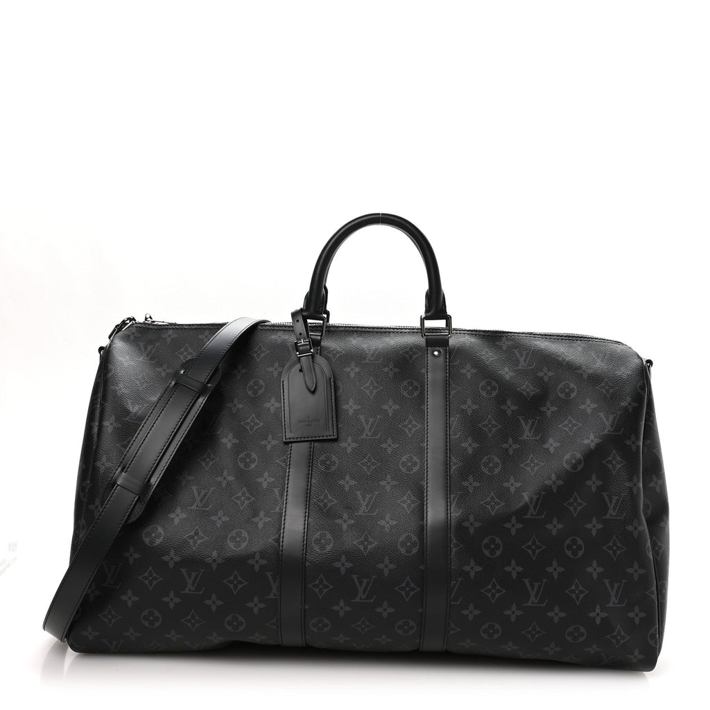 Louis Vuitton Monogram Eclipse Keepall Bandouliere 55