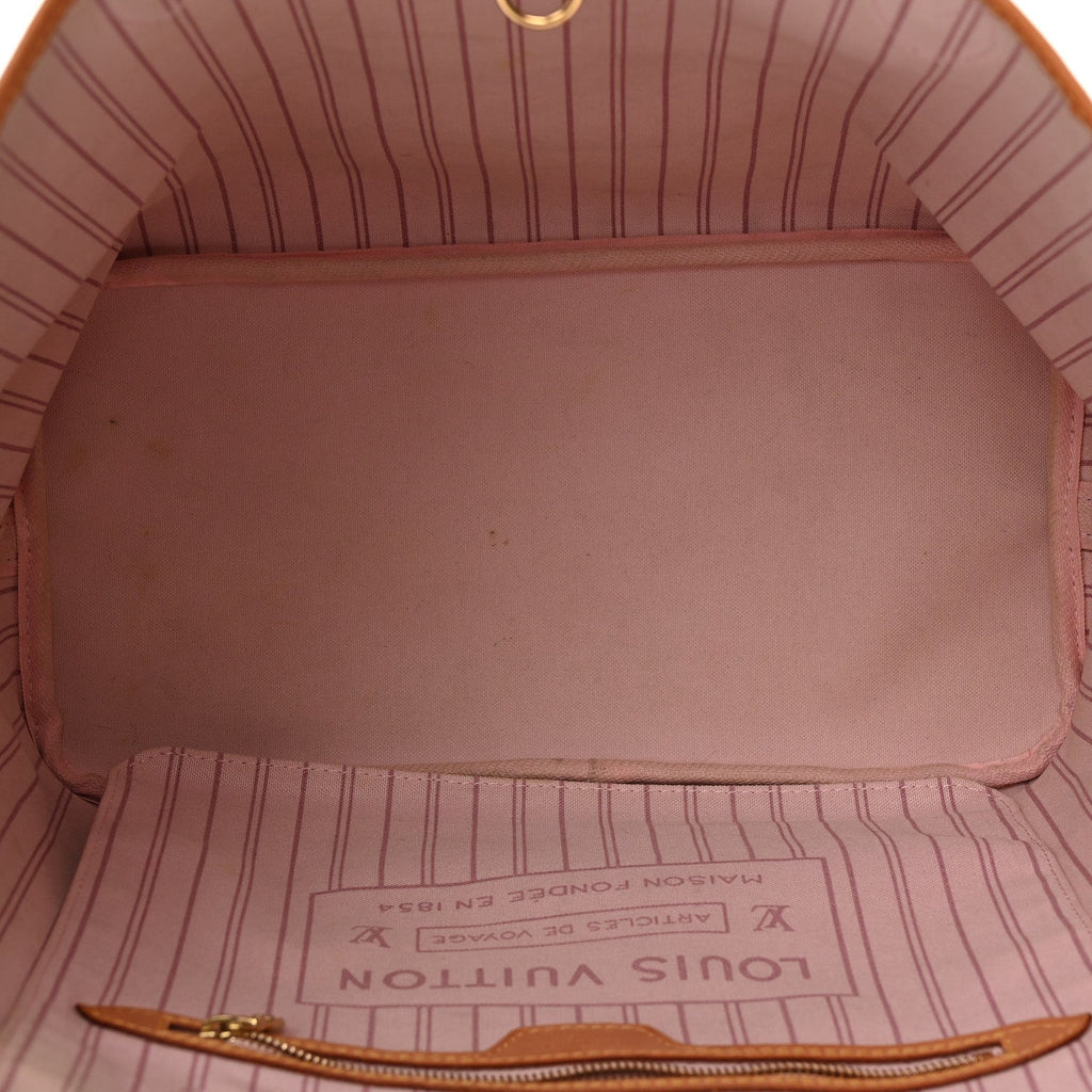 Louis Vuitton Monogram Forte Dei Marmi V Neverfull MM Rose Ballerine