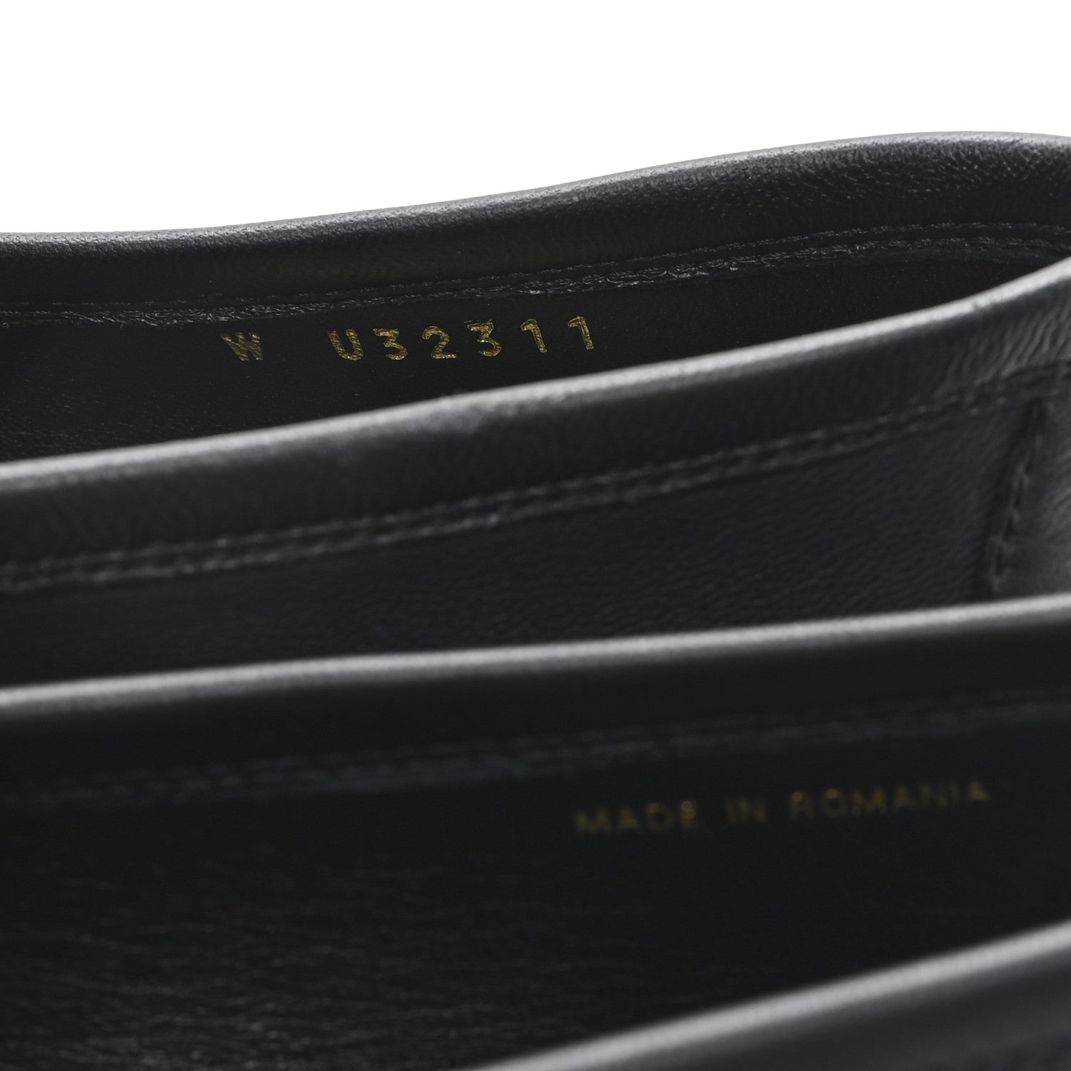 Lambskin Womens Stitched CC Loafers 38 Black