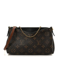 Louis Vuitton Monogram Pallas Clutch Black