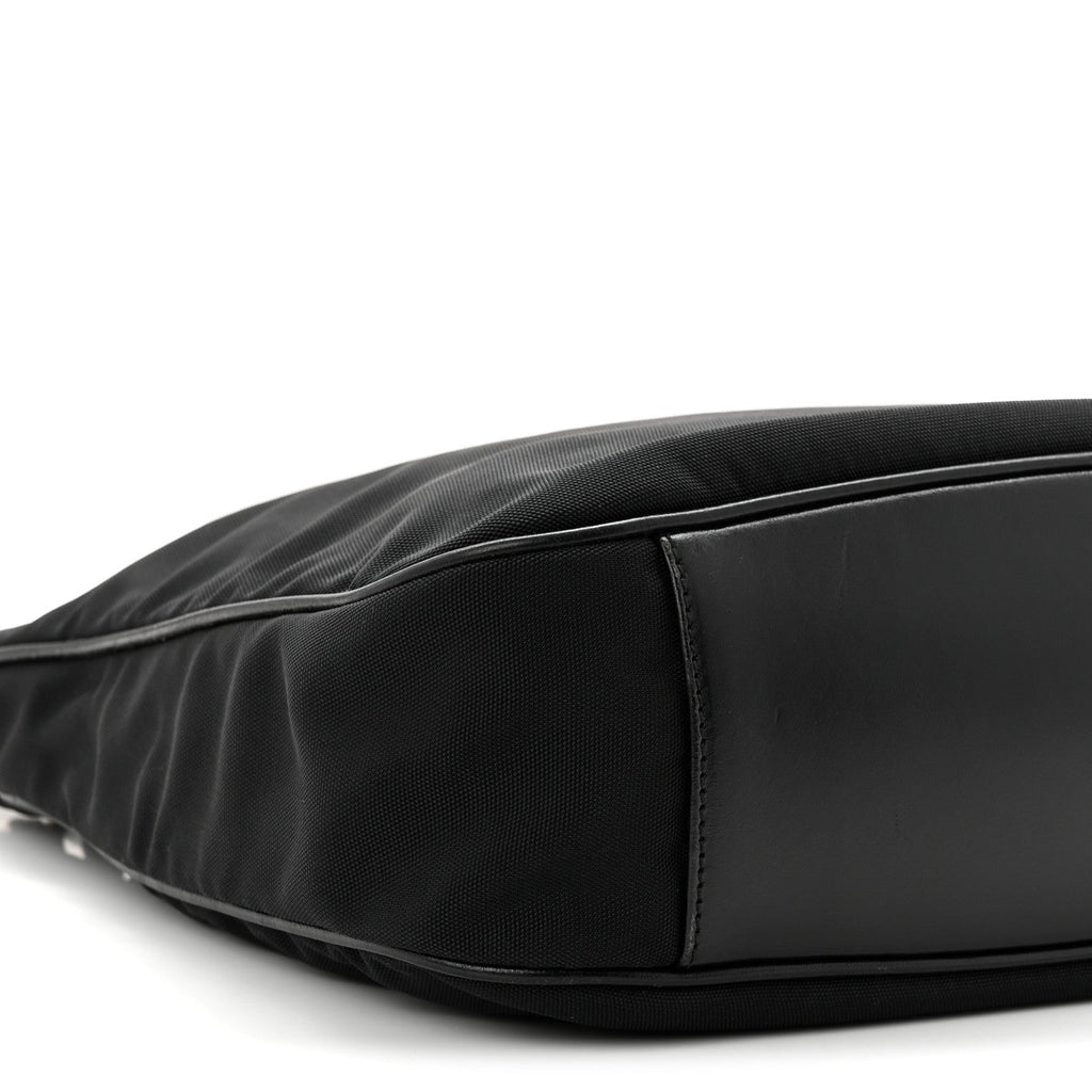 Gucci Nylon Bamboo Hobo Black
