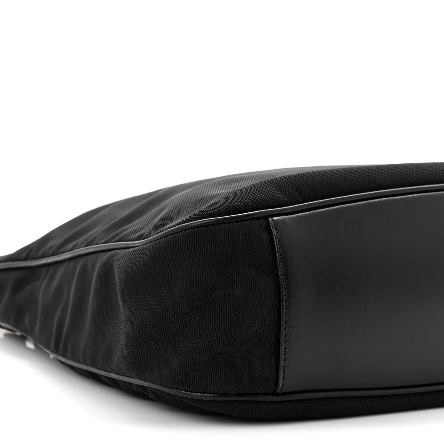 Gucci Nylon Bamboo Hobo Black