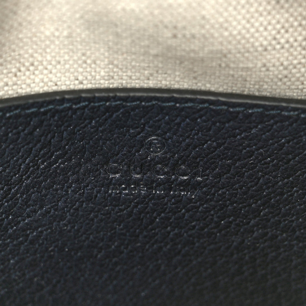 Gucci GG Supreme Monogram Textured Dollar Calfskin Web Small Ophidia Camera Bag Beige Blue