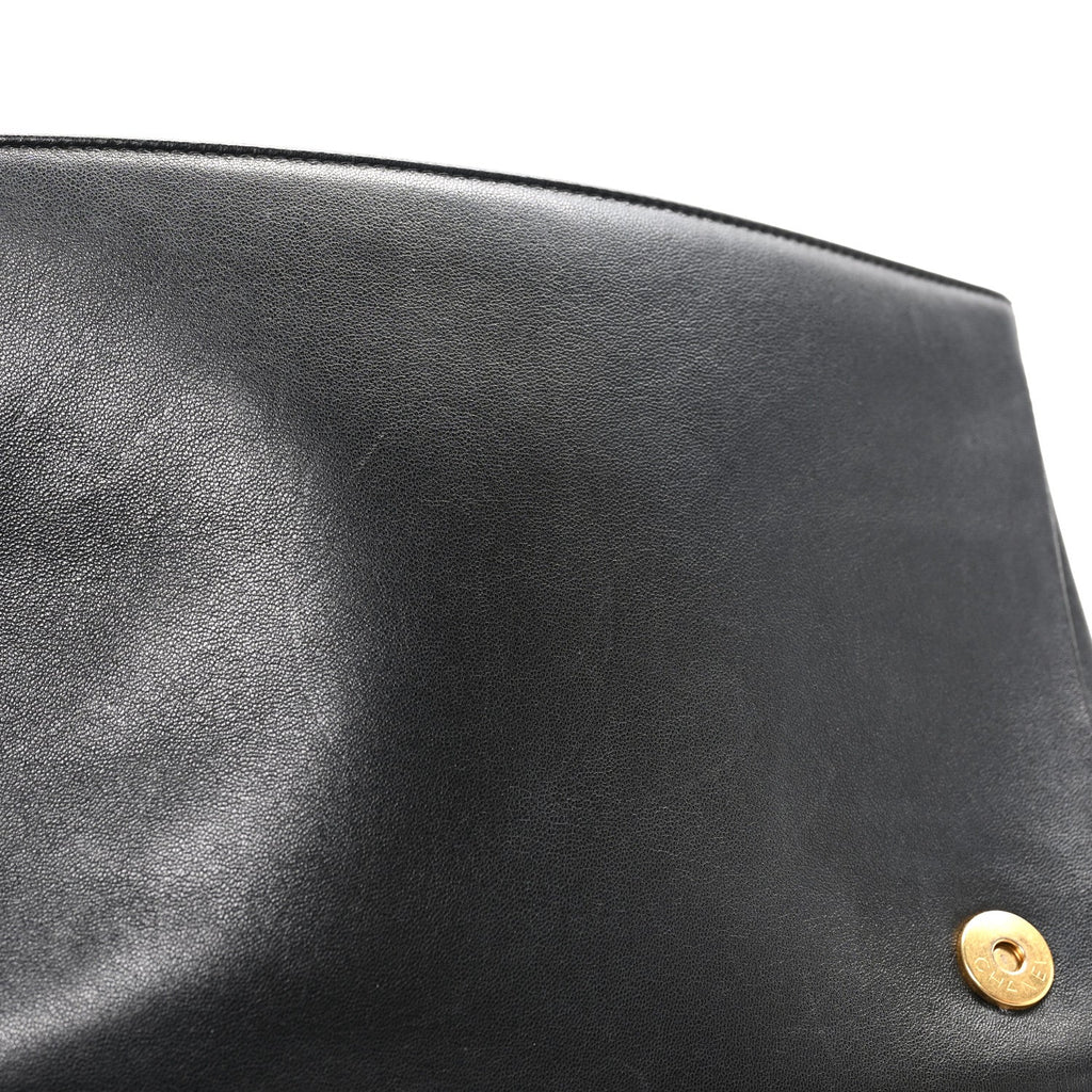 Chanel Lambskin Quilted Large Diamond CC Flap Black