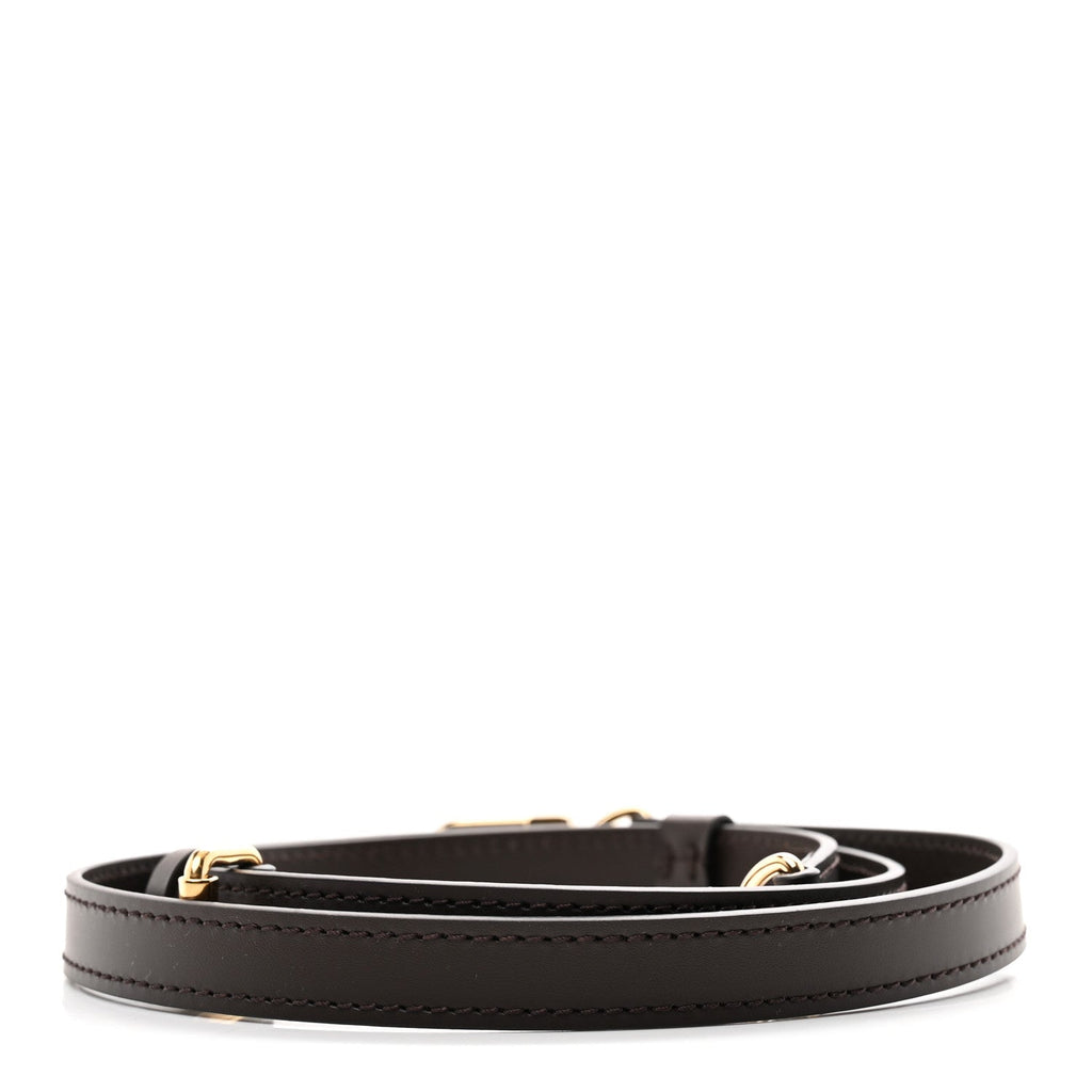 Louis Vuitton Calfskin 16mm Adjustable Shoulder Strap Ebene