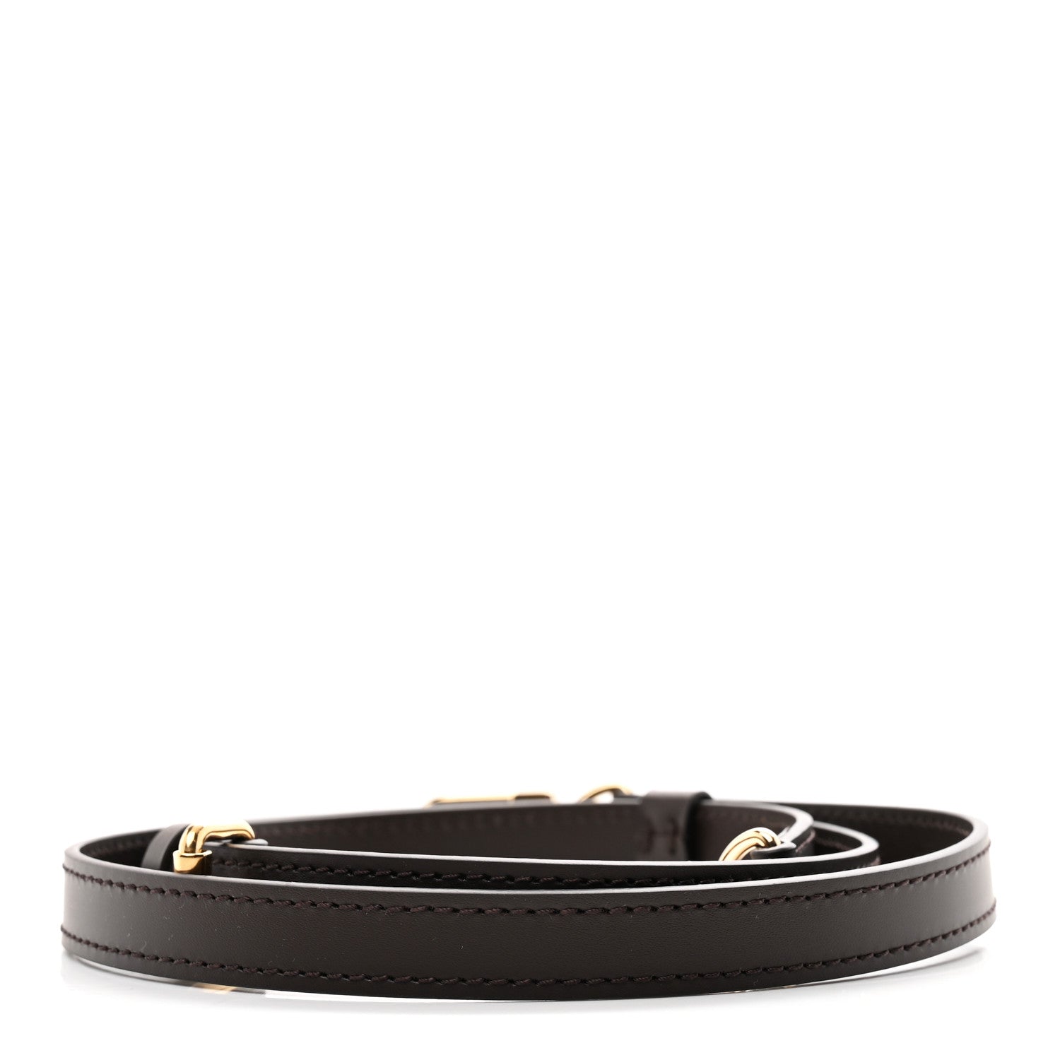 Louis Vuitton Calfskin 16mm Adjustable Shoulder Strap Ebene