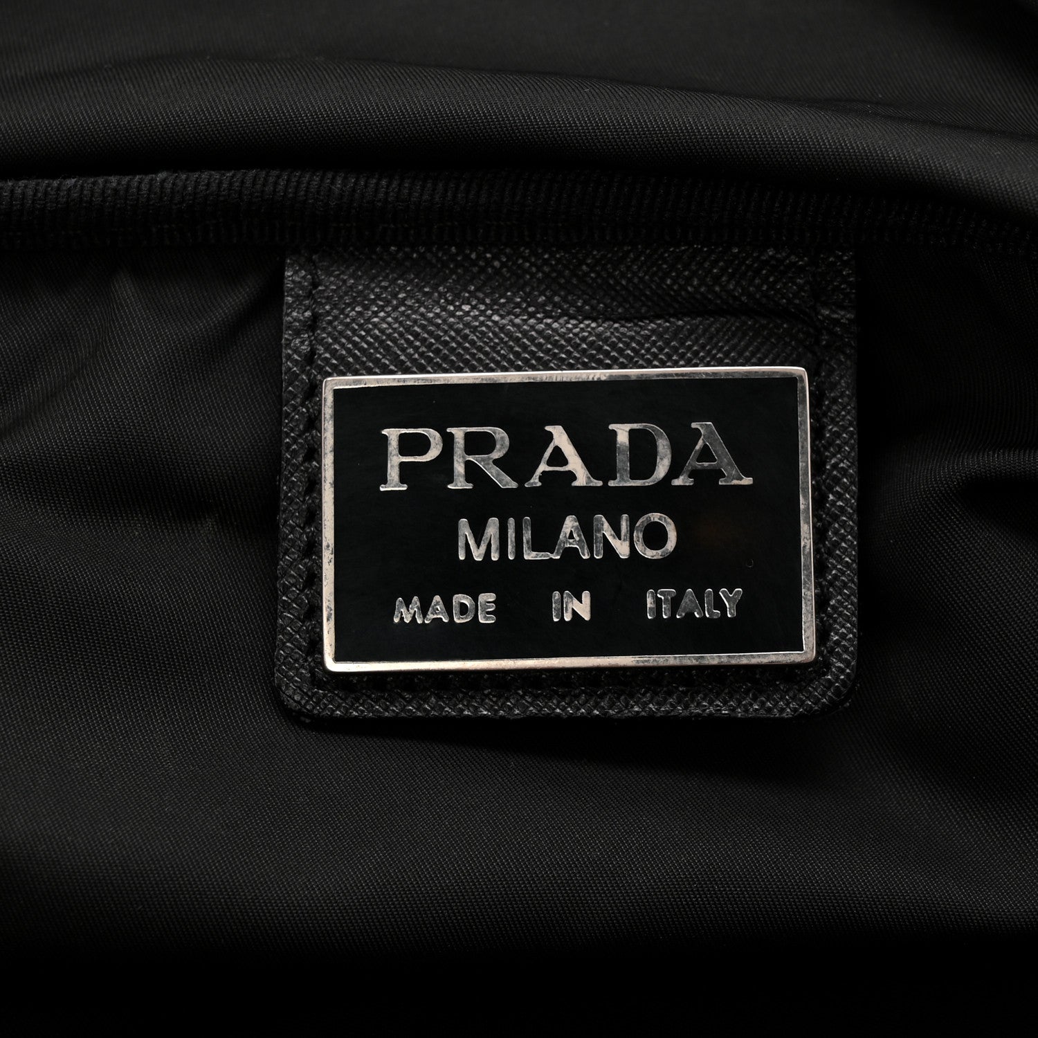 Prada Tessuto Nylon Saffiano Viaggio Duffle Black