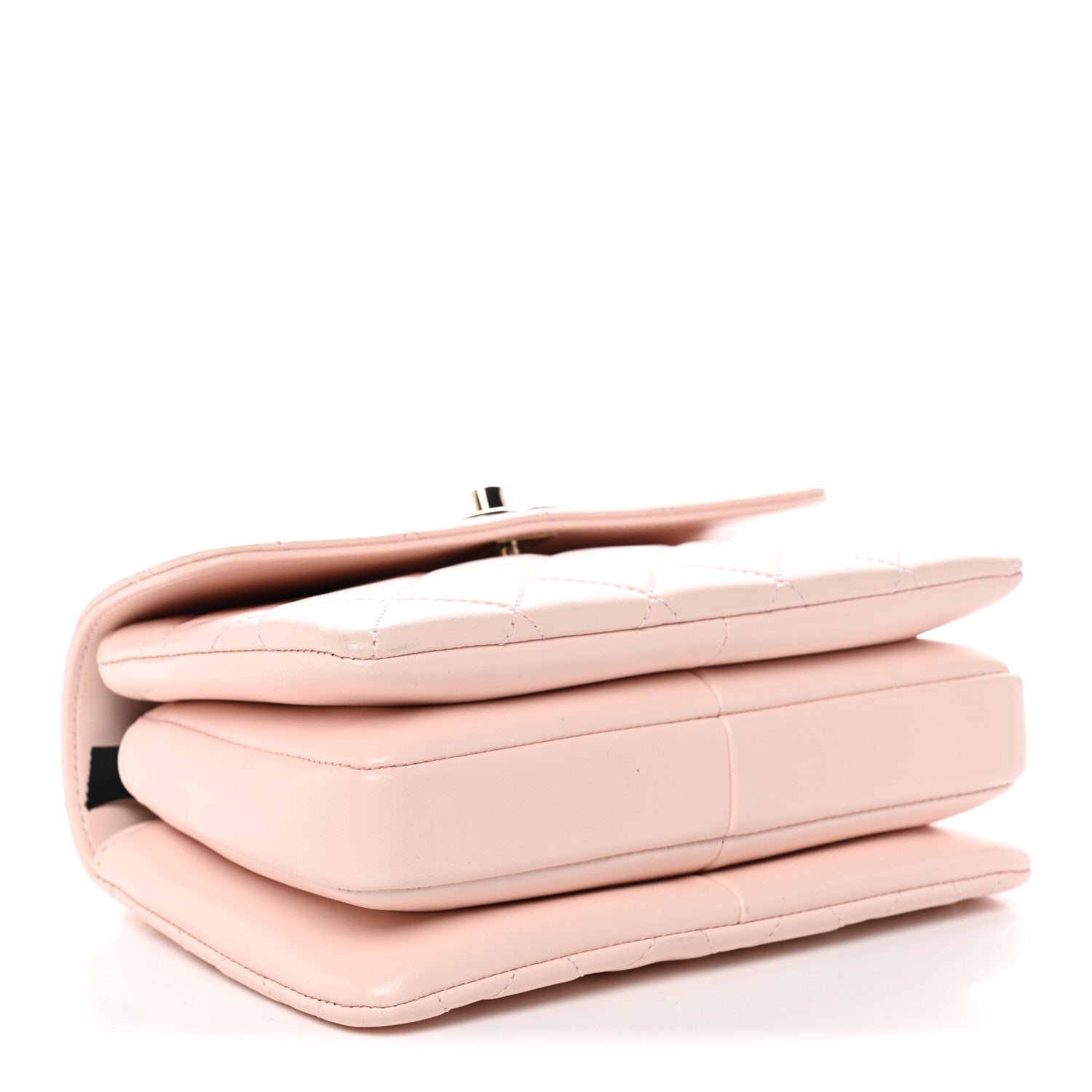 Chanel Lambskin Quilted Small Trendy CC Flap Dual Handle Bag Light Pink