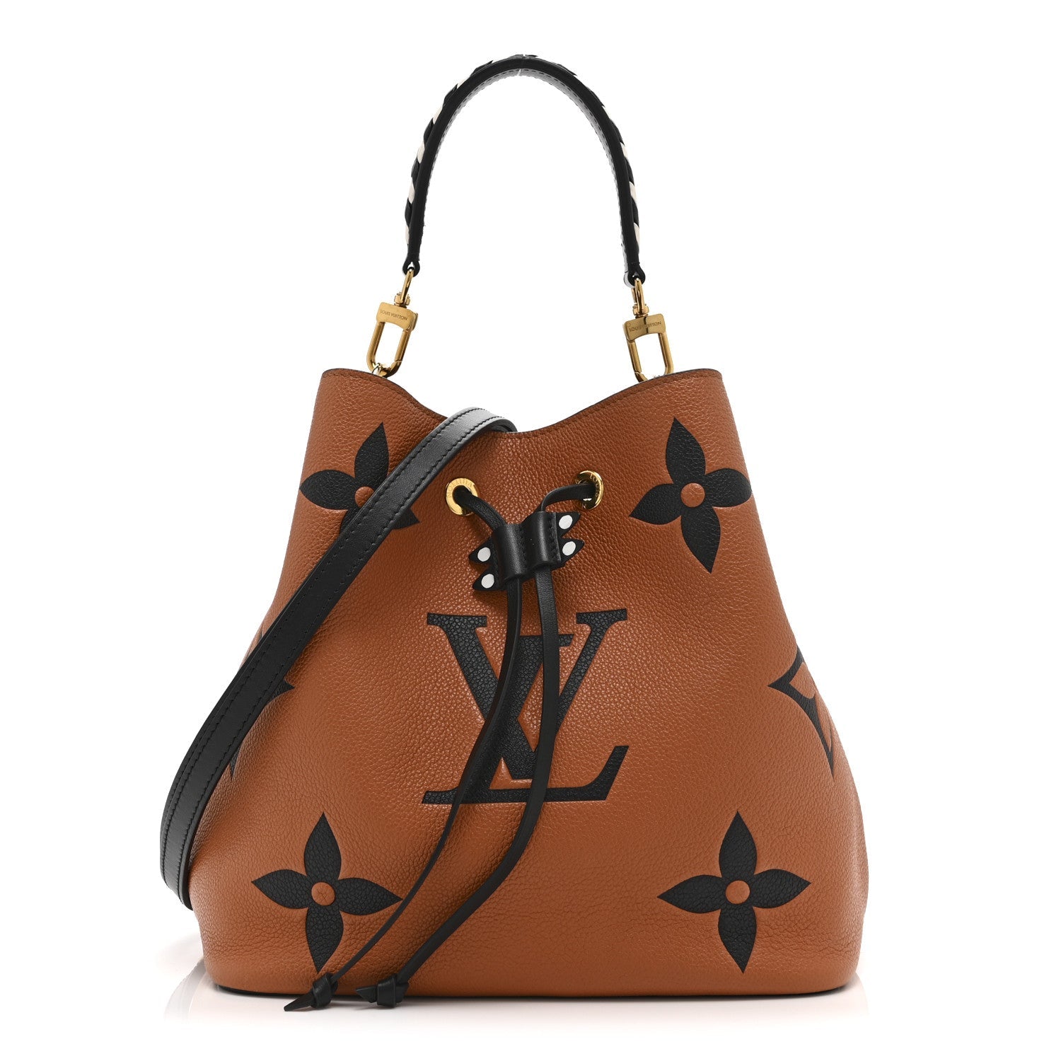 Louis Vuitton Empreinte Monogram Giant Crafty Neonoe MM Caramel Black