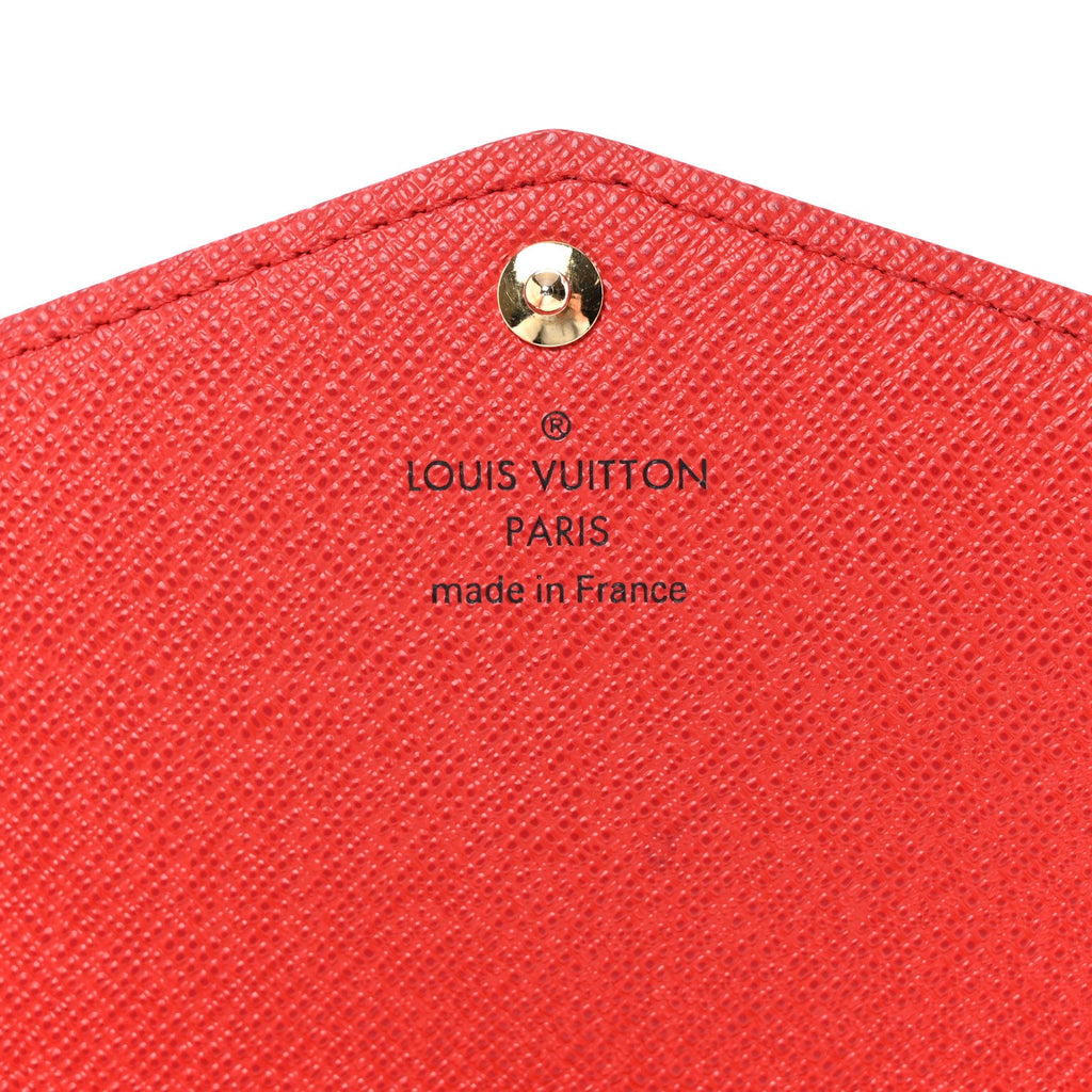 Louis Vuitton Monogram Sarah Wallet NM Coquelicot