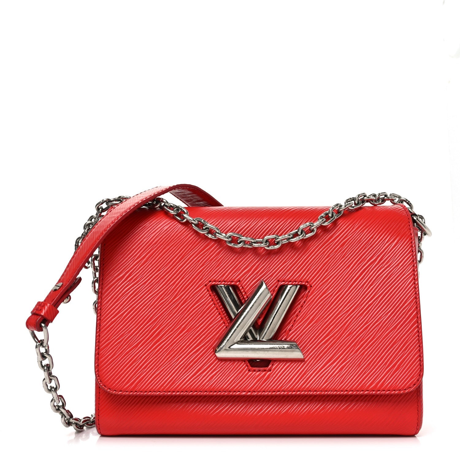 Louis Vuitton Epi Twist Shoulder Bag MM Coquelicot