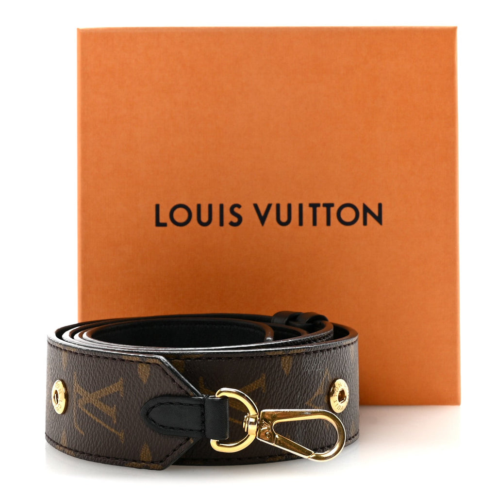 Louis Vuitton Monogram Adjustable Bandouliere Shoulder Strap Black