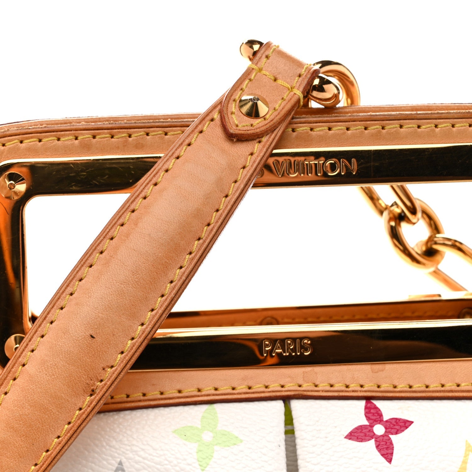 Louis Vuitton Monogram Multicolor Judy MM White