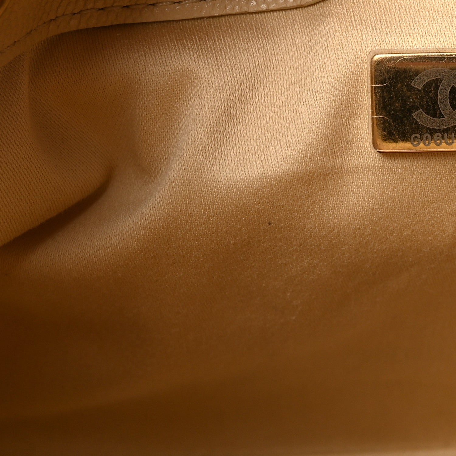 Chanel Caviar Quilted Mini Chanel 25 Handbag Beige