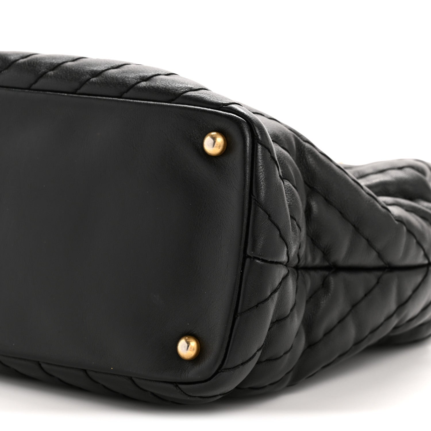 Chanel Calfskin Chevron Quilted Surpique Tote Black