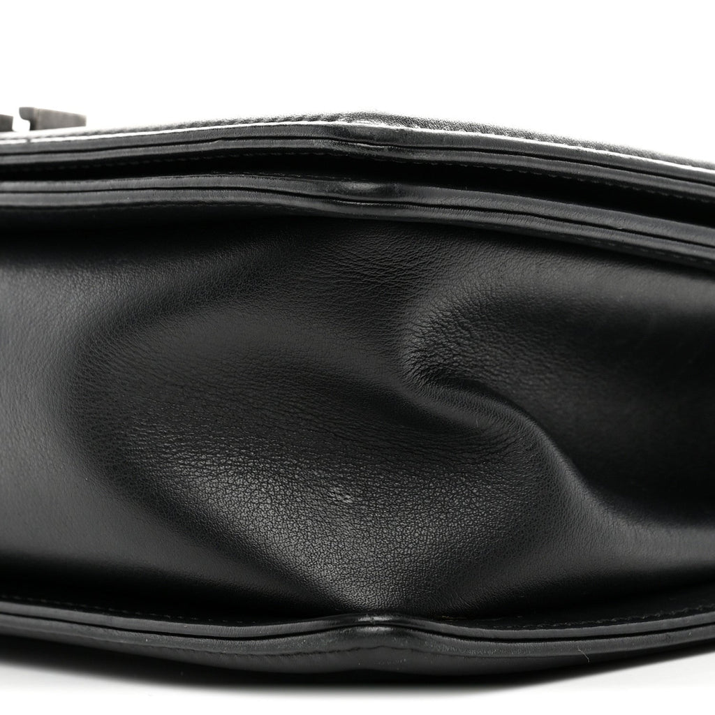 Chanel Calfskin Quilted Medium Boy Flap Black