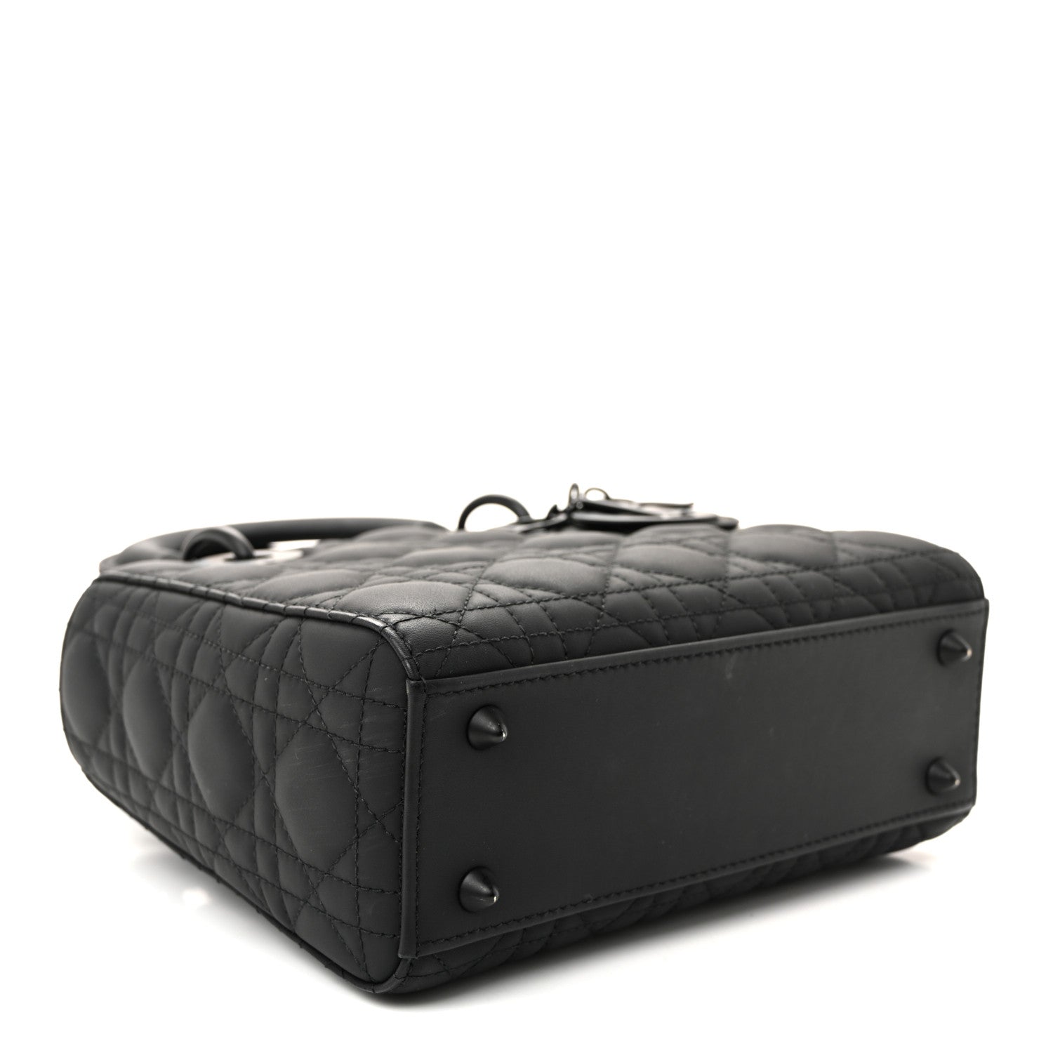 Christian Dior Ultra Matte Calfskin Cannage Small My ABCDior Lady Dior Black