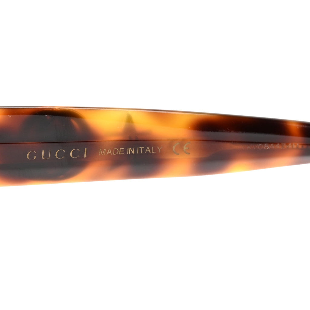 Gucci Round Frame Star Sunglasses GG0208S Tortoise