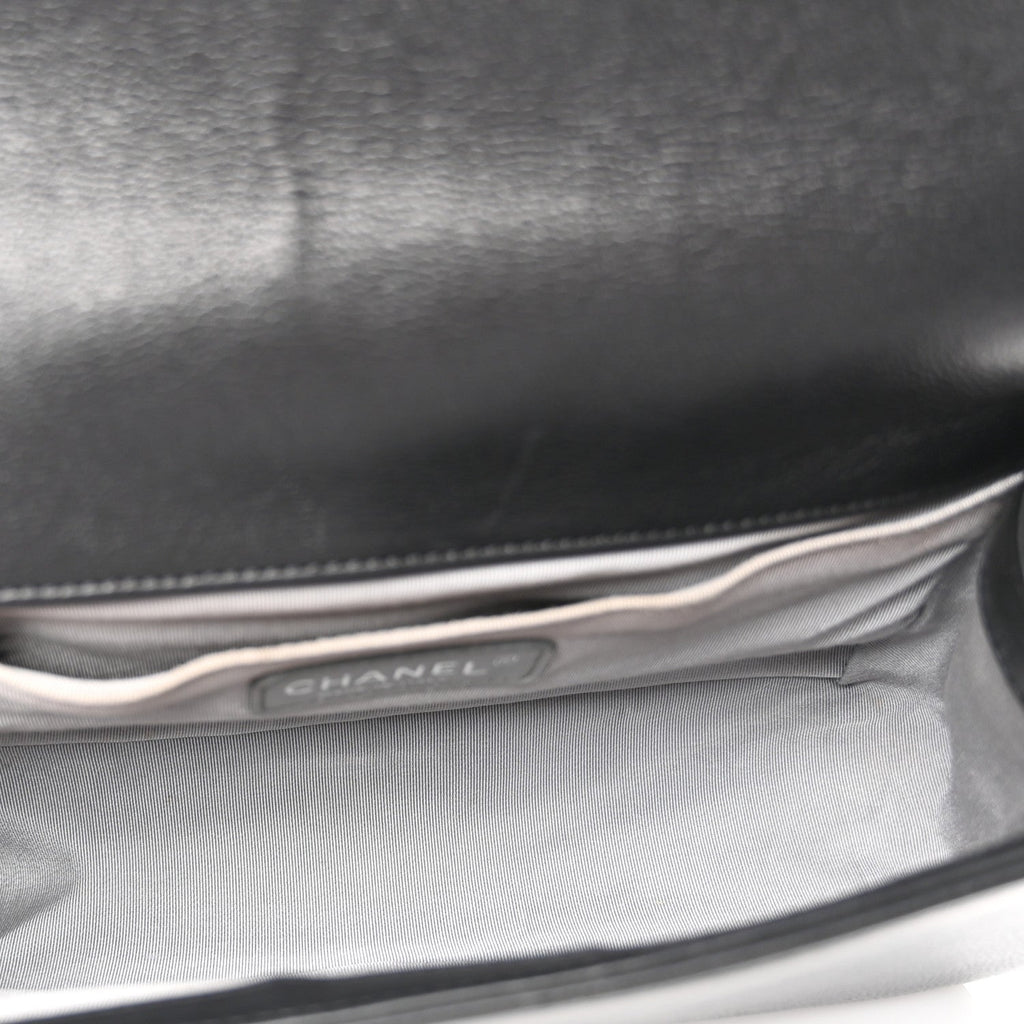 Chanel Calfskin Quilted Medium Boy Flap Black