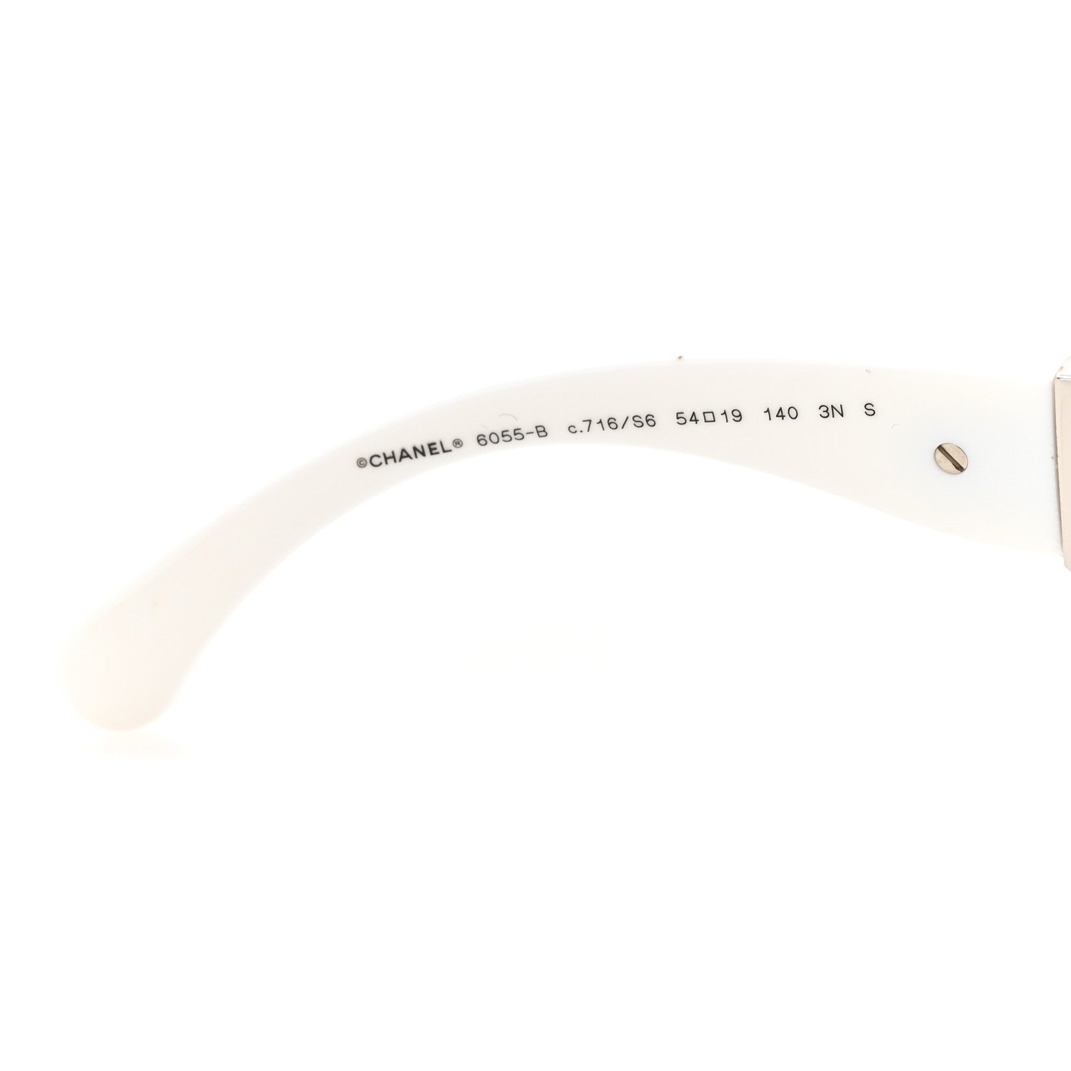 Acetate Metal Crystal Square Folding Sunglasses 6055-B White