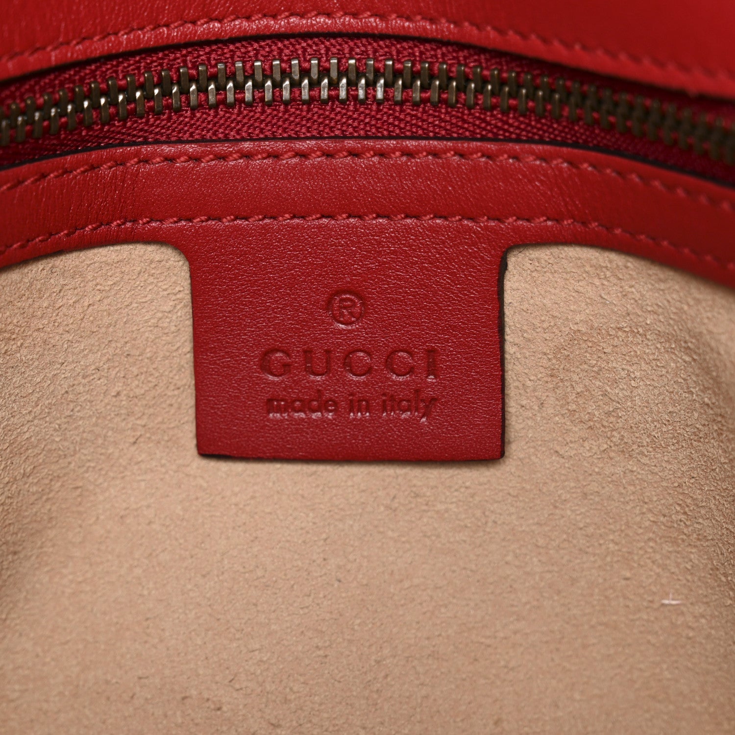Gucci Calfskin Matelasse Small GG Marmont Shoulder Bag Hibiscus Red