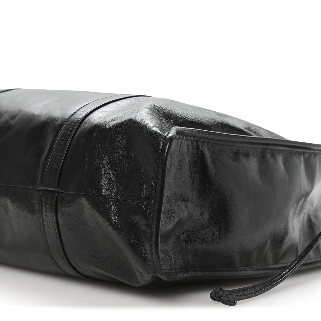 Prada Soft Lux Large Shopping Tote Black