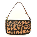 Louis Vuitton Monogram Graffiti Pochette Accessories Peach