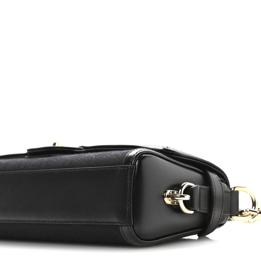 Gucci GG Monogram Small Luce Shoulder Bag Black