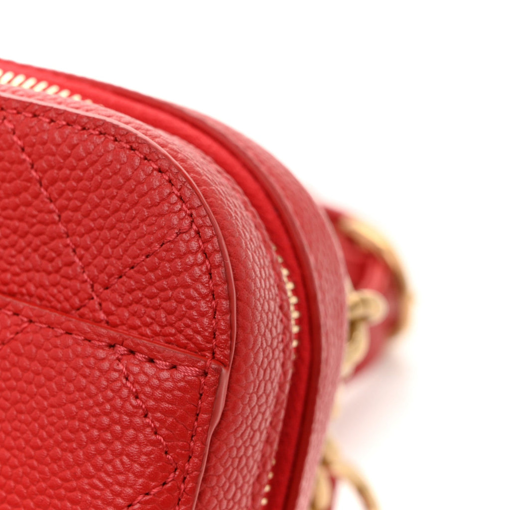 Chanel Caviar Quilted Waist Bag Red