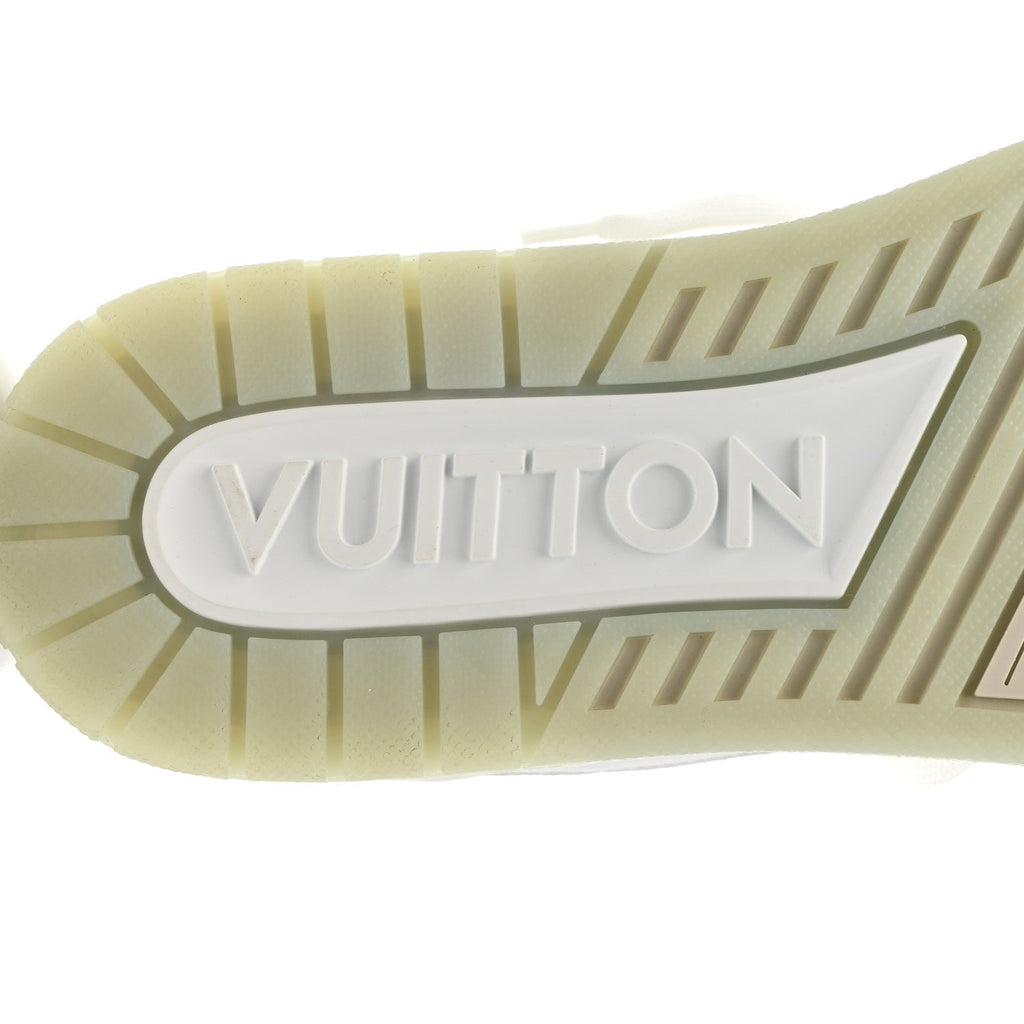 Louis Vuitton Calfskin Mens LV Trainer Sneakers 9 White