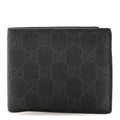 Gucci GG Supreme Monogram Bi-Fold Wallet Black