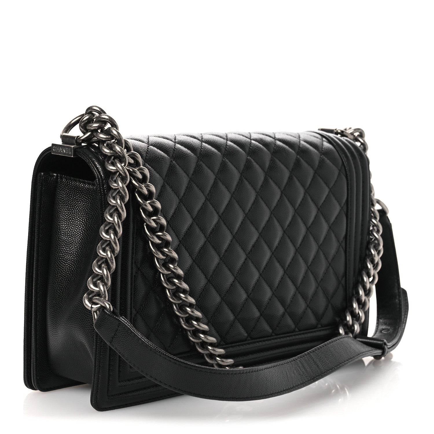 Chanel Caviar Quilted New Medium Boy Flap Black
