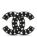 Bead CC Brooch Black