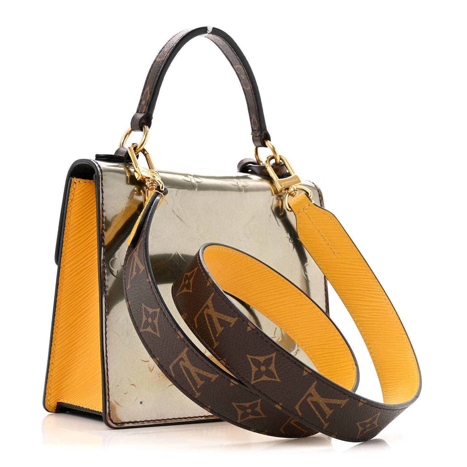 Louis Vuitton Vernis Epi Monogram Spring Street Bitume Metallise