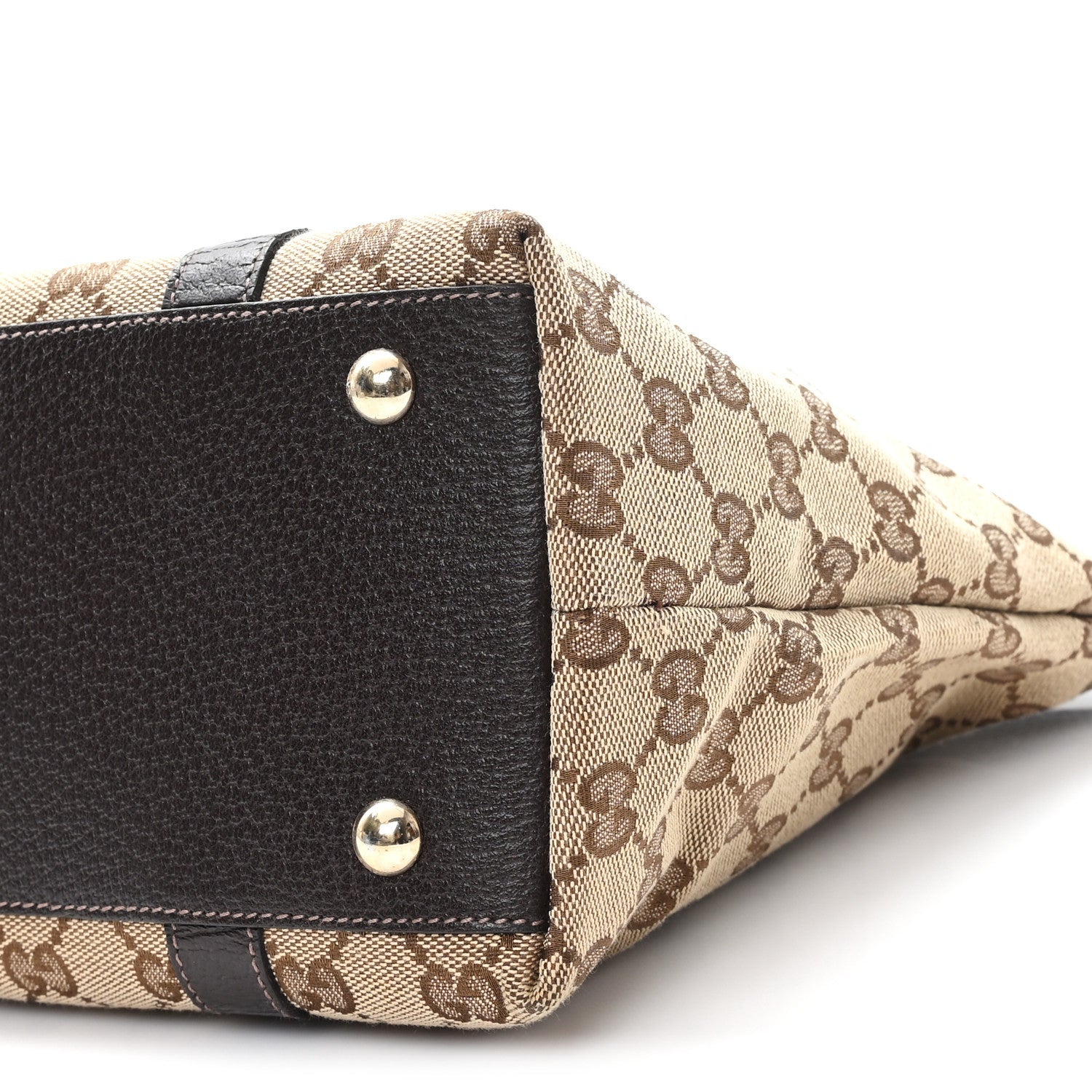 Gucci Monogram Medium Abbey Tote Brown