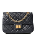 Chanel Aged Calfskin Quilted 2.55 Reissue Mini Flap Navy