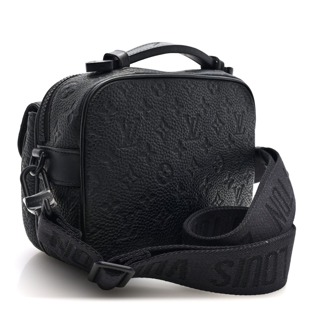 Louis Vuitton Taurillon Monogram S Lock Messenger Black