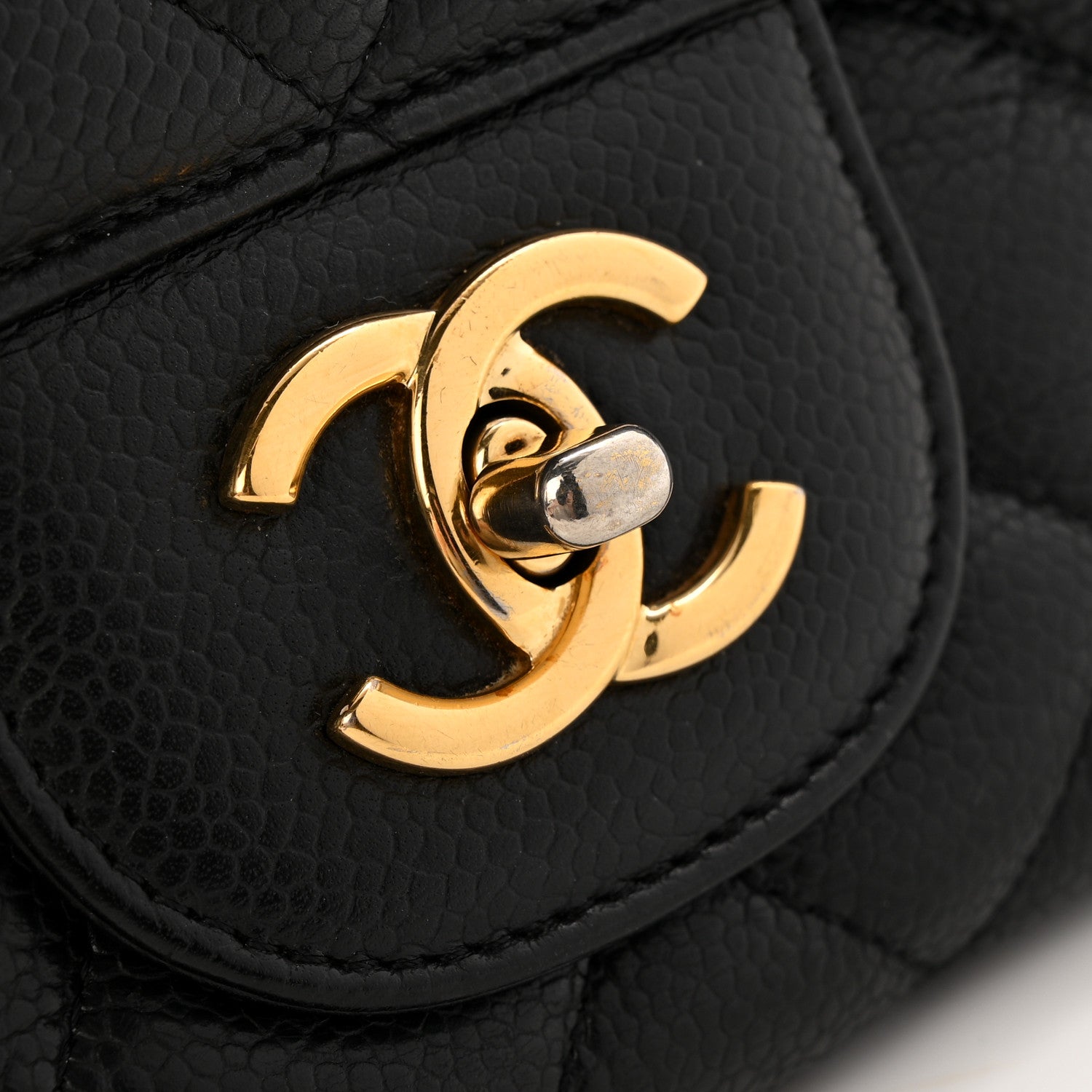 Chanel Caviar Quilted Jumbo Single Flap Black