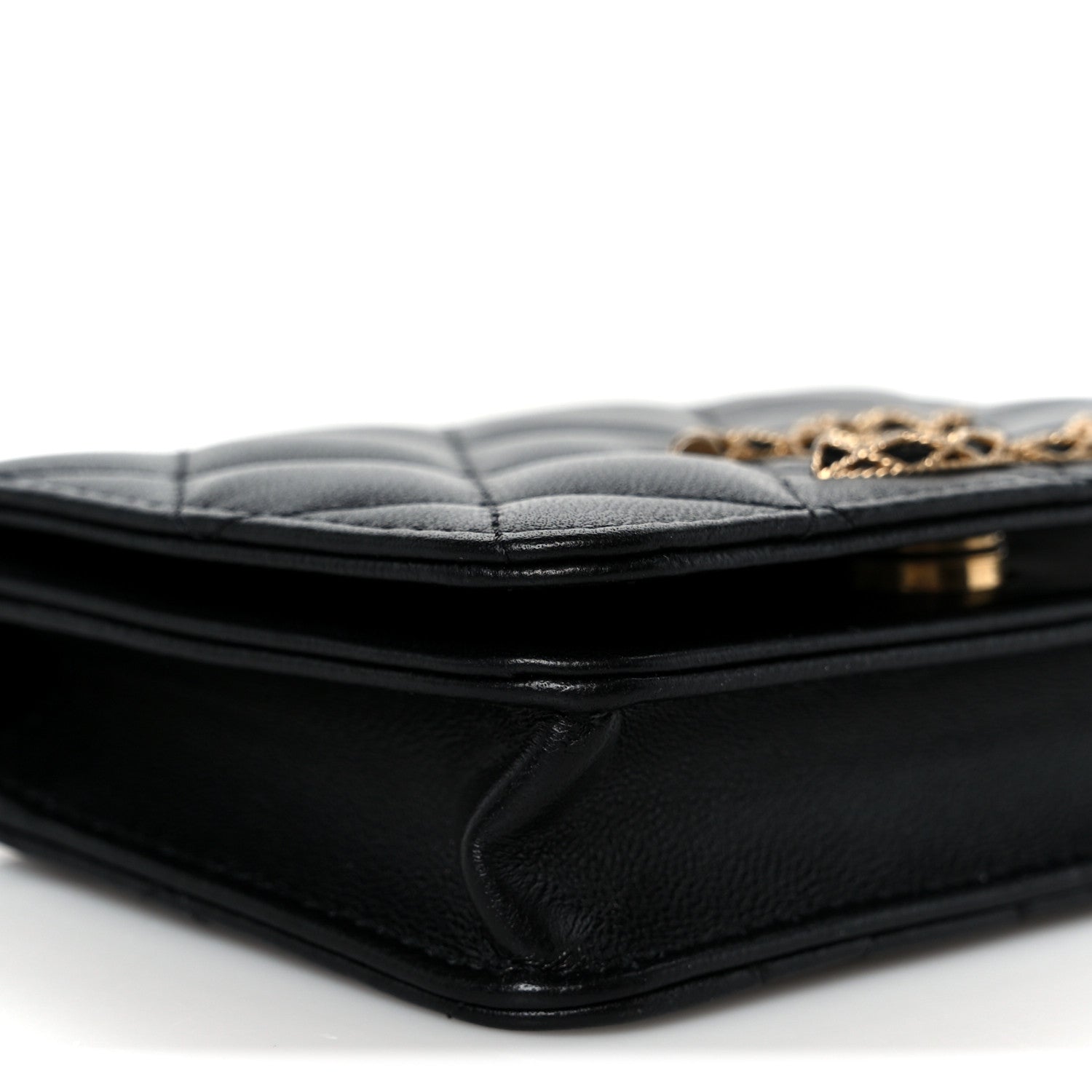 Chanel Lambskin Quilted Mini CC Flap Black