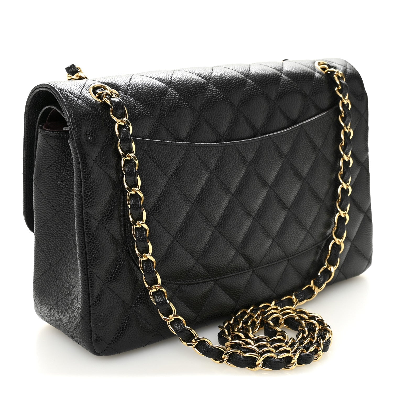 Chanel Caviar Quilted Jumbo Double Flap Black