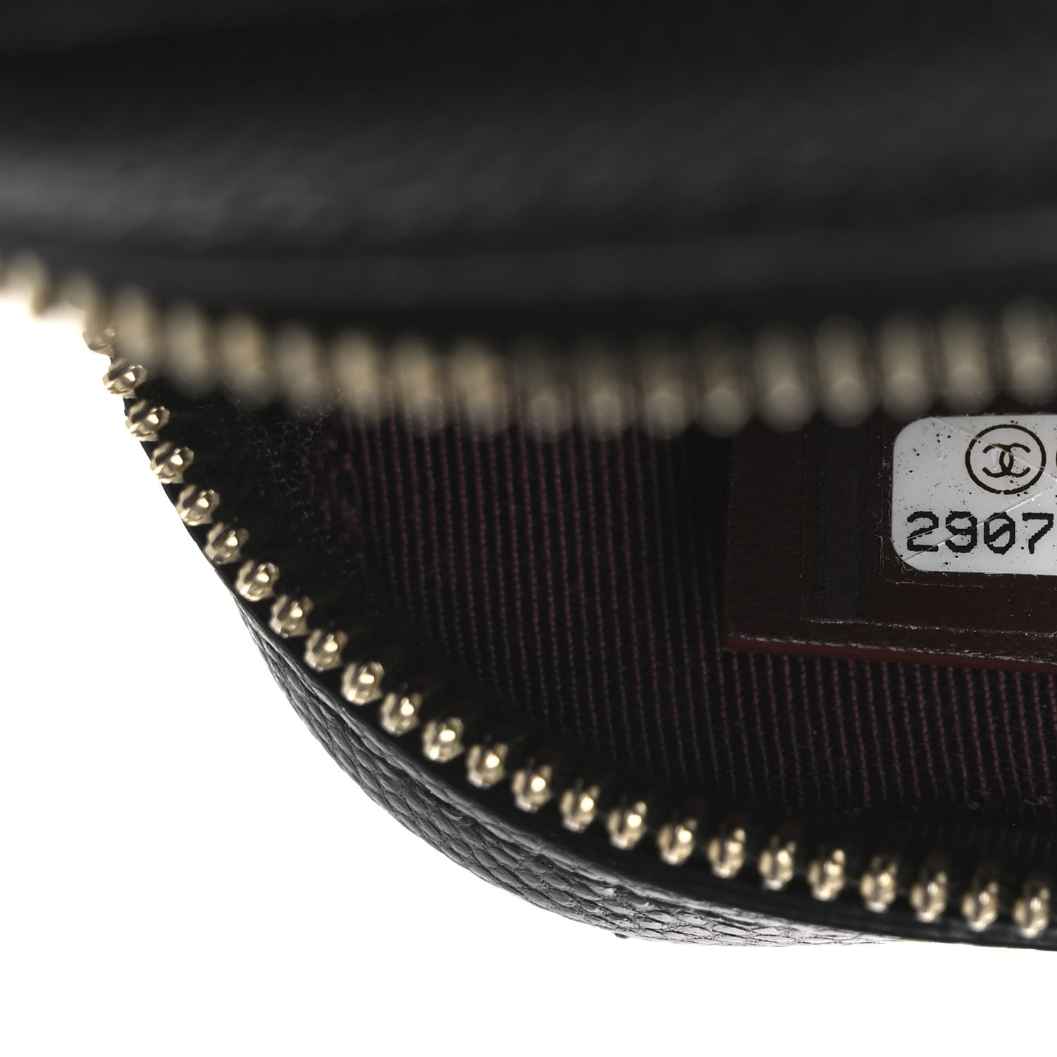 Chanel Caviar Quilted Phone Holder Wallet On Chain WOC Black