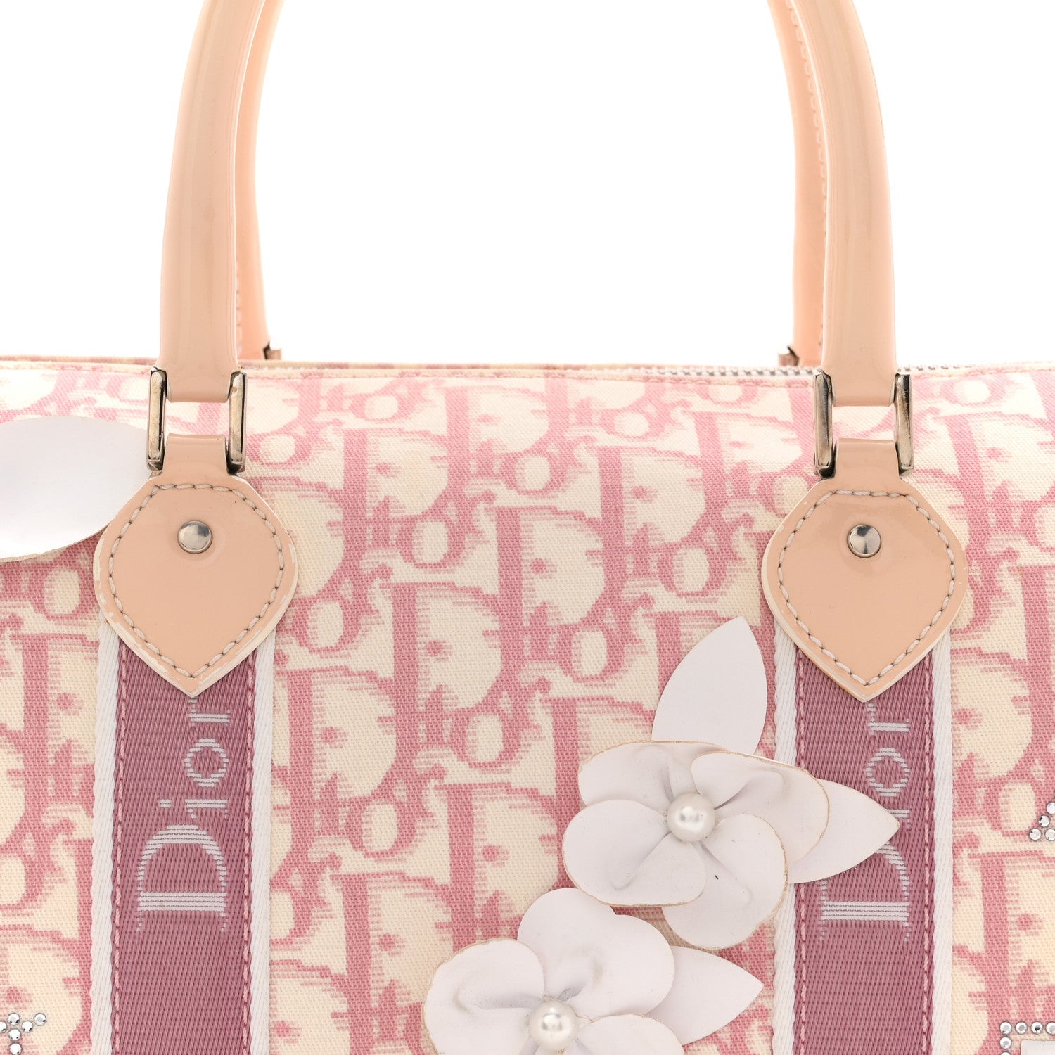 Christian Dior Monogram Girly Boston Pink