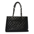 Chanel Caviar Quilted Grand Shopping Tote GST Black