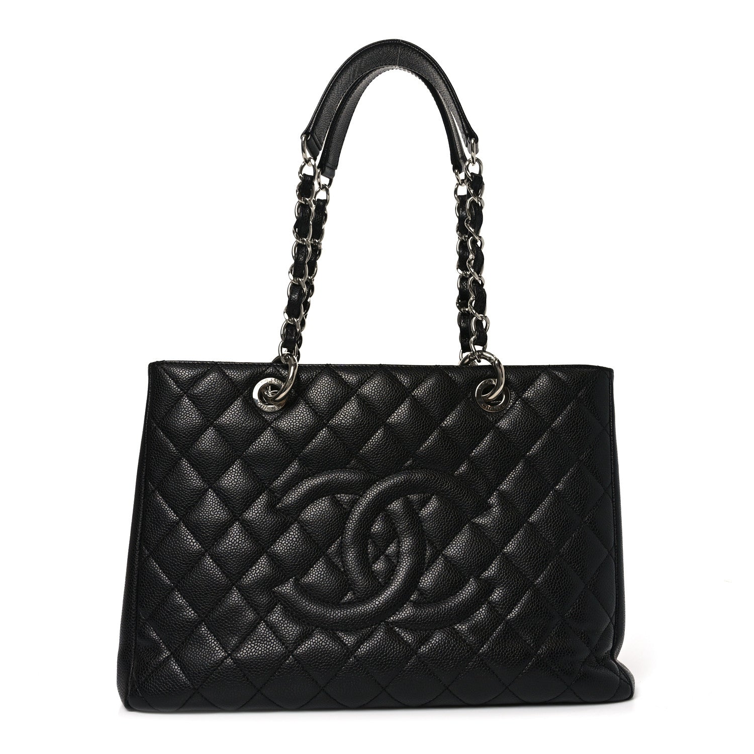 Chanel Caviar Quilted Grand Shopping Tote GST Black