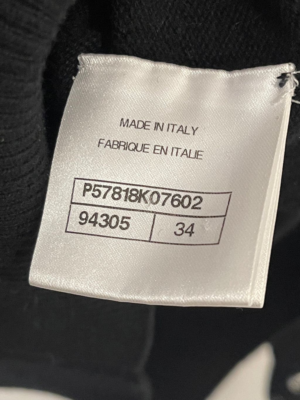 Chanel Black Mirror Embellished Jumper with CC Logo and Sequin Details Size FR 34 (UK 6)