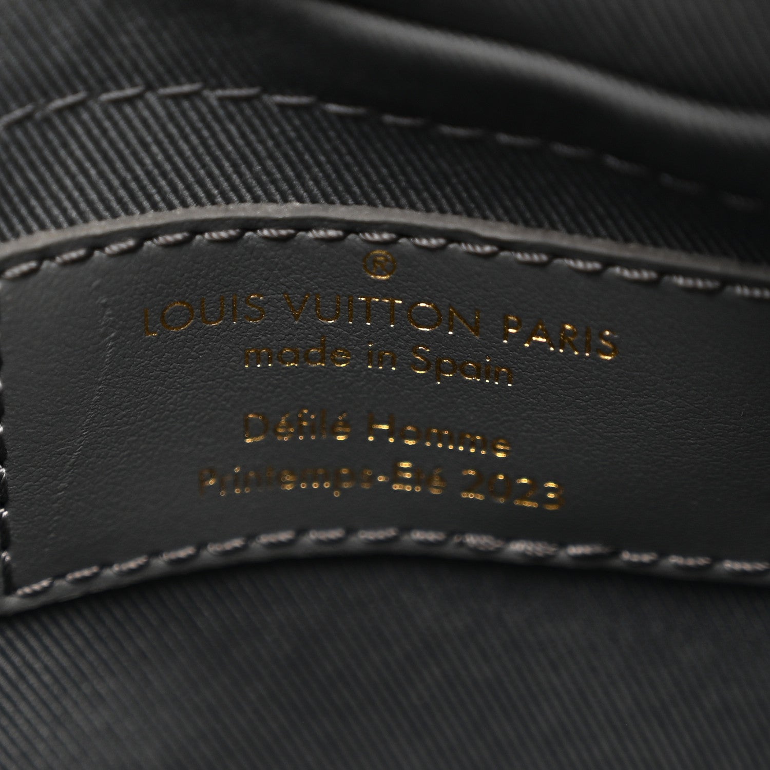 Louis Vuitton Calfskin Monogram Embossed Cruiser Messenger Dark Shadow Gray