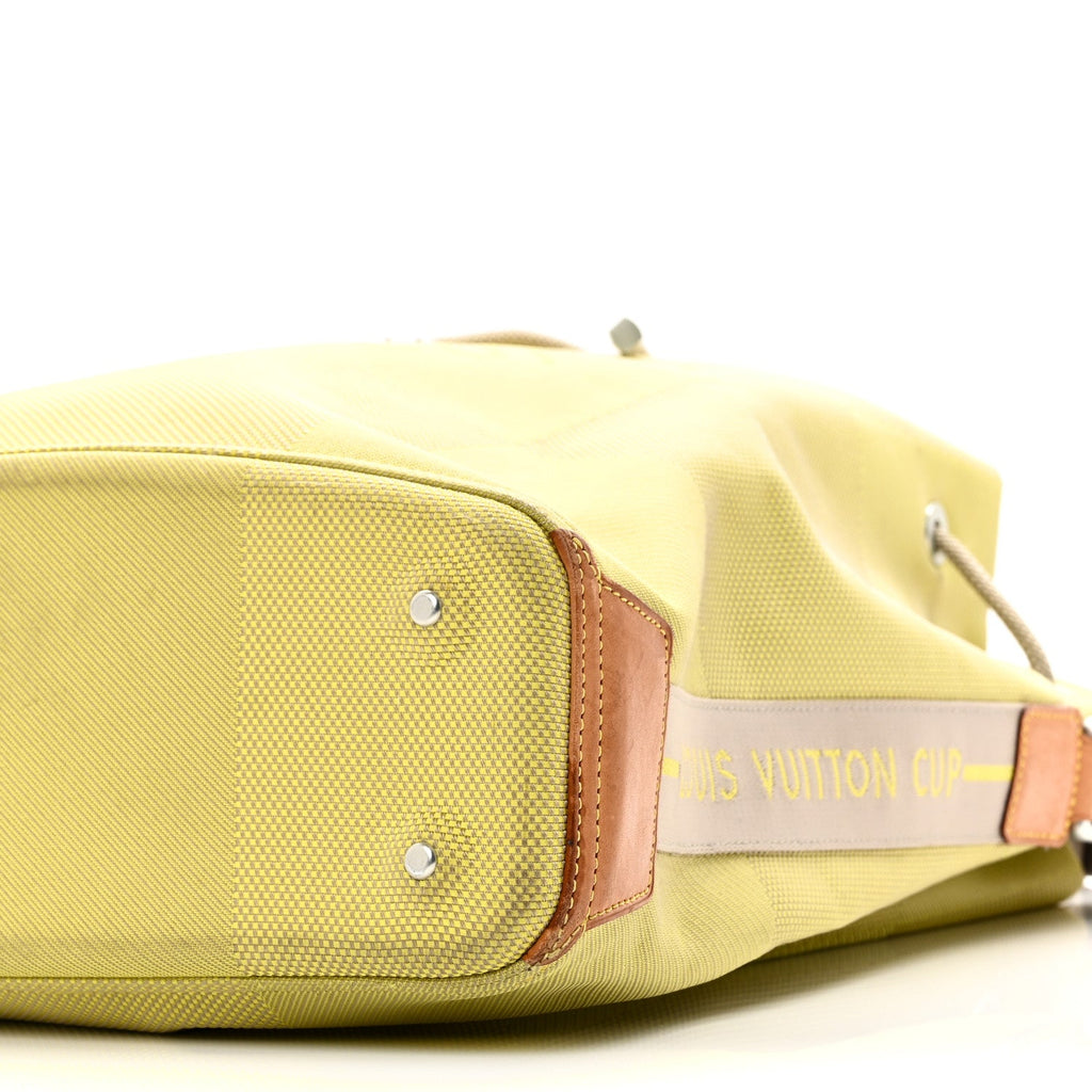 Louis Vuitton Damier Geant Americas Cup Volunteer Bag Yellow