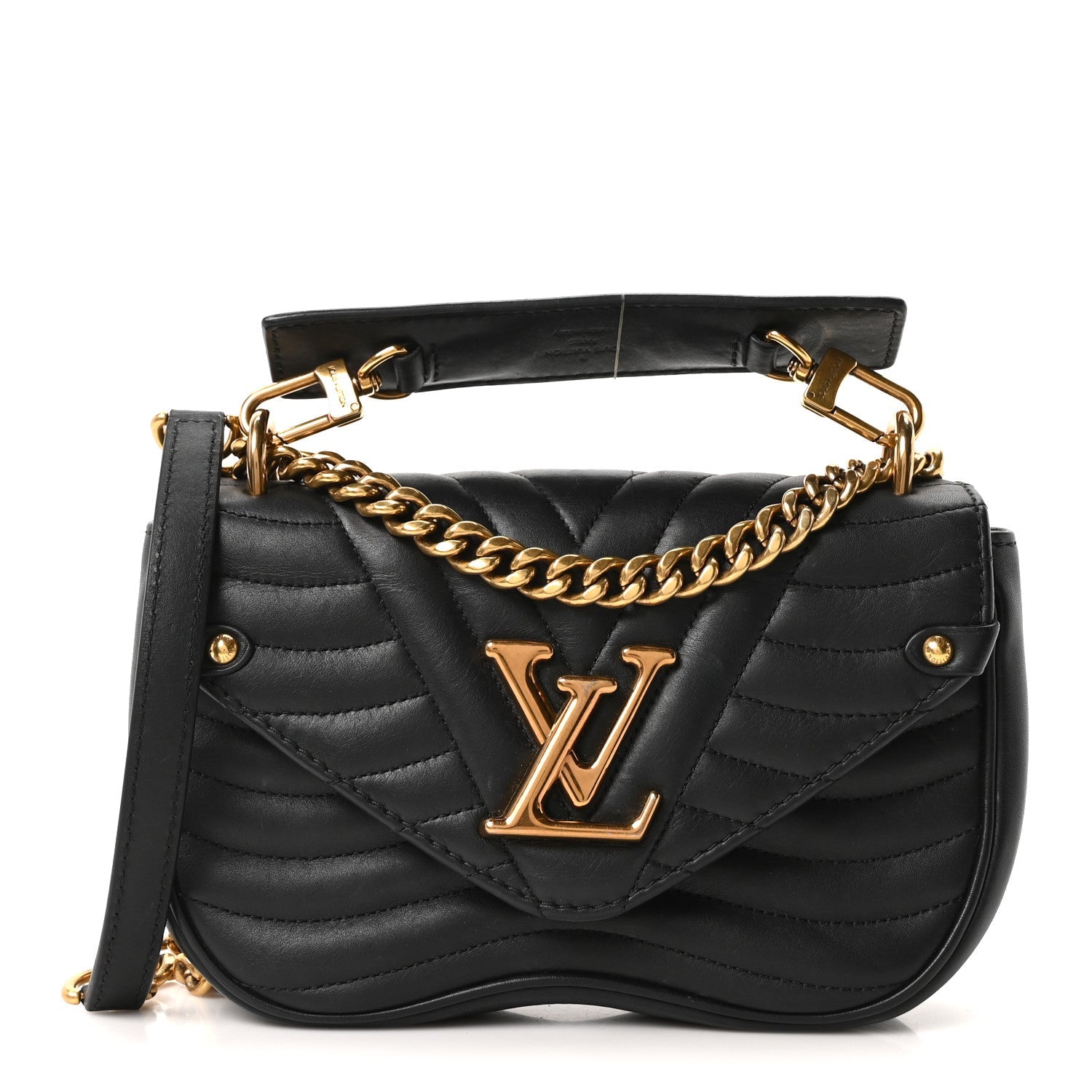 Louis Vuitton Calfskin New Wave Chain PM Black